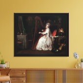 リチャード遊・コスウェーの竪琴に登場する婦人 キャンバスプリント (インサイチュ (リビング))