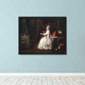 リチャード遊・コスウェーの竪琴に登場する婦人 キャンバスプリント (インサイチュ (ウッドフロア))