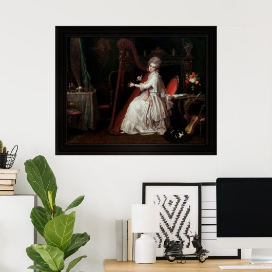 リチャード遊・コスウェーの竪琴に登場する婦人 ポスター (ホームオフィス)