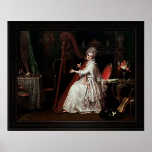 リチャード遊・コスウェーの竪琴に登場する婦人 ポスター (正面)