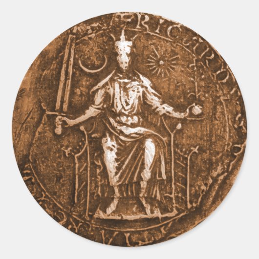 リチャード1世のライオンハート ラウンドシール (正面)