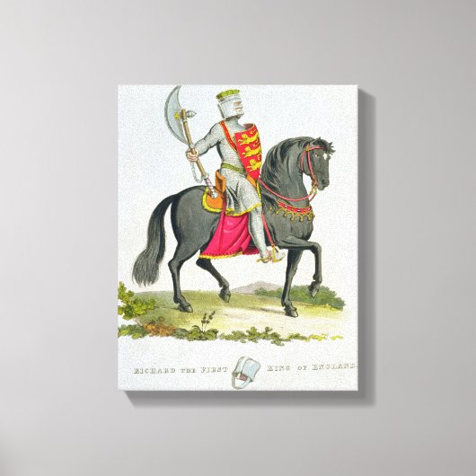 リチャード1世、イングランド王(1157-99)、1194年、' キャンバスプリント (正面)