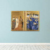 リチャード2世、ヴァージンと子どもに贈られる キャンバスプリント (インサイチュ (ウッドフロア))