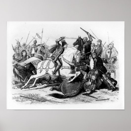 リチャード3世、1485年のボスワースの戦いで ポスター (正面)