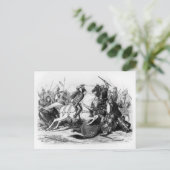 リチャード3世、1485年のボスワースの戦いで ポストカード (スタンド正面)