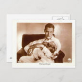 リチャード・アーレンと犬の映画スター ポストカード (正面/裏面)