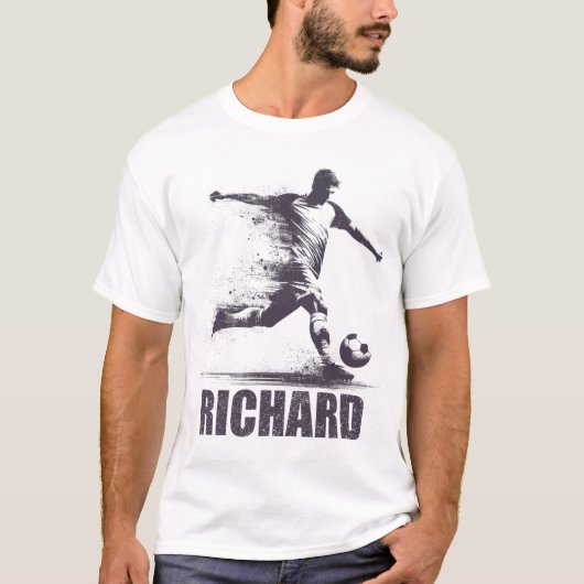 リチャード サッカー男子 個人名 リチャー Tシャツ (正面)