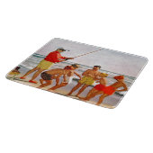 リチャード・サーゲント作のビッグポール・リトルフィッシュ カッティングボード (角)