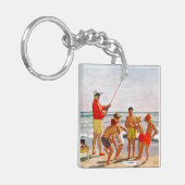 リチャード・サーゲント作のビッグポール・リトルフィッシュ キーホルダー (正面左)