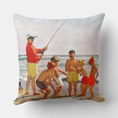 リチャード・サーゲント作のビッグポール・リトルフィッシュ クッション (裏面)