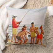 リチャード・サーゲント作のビッグポール・リトルフィッシュ クッション (ブランケット)