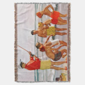 リチャード・サーゲント作のビッグポール・リトルフィッシュ スローブランケット (正面縦)