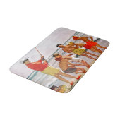 リチャード・サーゲント作のビッグポール・リトルフィッシュ バスマット (アングル)