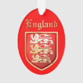 リチャード・ザ・ライオハート王室の・アームズ・オブ・イングランド オーナメント (裏面)