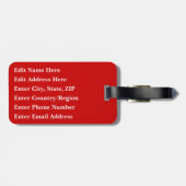 リチャード・ザ・ライオハート王室の・アームズ・オブ・イングランド ラゲッジタグ (裏面横)