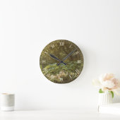 リチャード・ドイルの『ドックの葉の下で』、妖精の芸術 ラウンド壁時計 (ホーム)