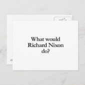 リチャード・ニクソンが何をするか ポストカード (正面/裏面)