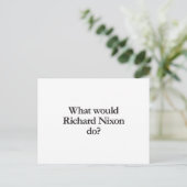 リチャード・ニクソンが何をするか ポストカード (スタンド正面)