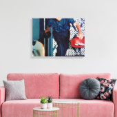 リチャード・ニクソンボーリング キャンバスプリント (インサイチュ (リビング))