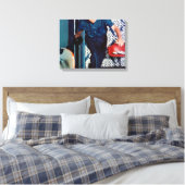 リチャード・ニクソンボーリング キャンバスプリント (インサイチュ (寝室))