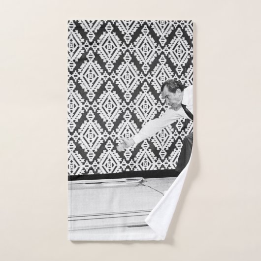 リチャード・ニクソンボーリング ハンドタオル (ハンドタオル)