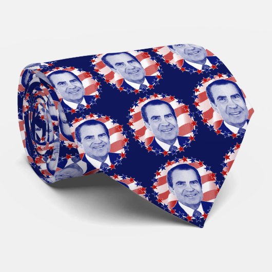 リチャード・ニクソン大統領の星とストライプ ネクタイ (ロール)