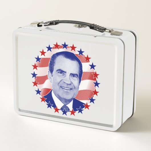 リチャード・ニクソン大統領の星とストライプ メタルランチボックス (裏面)