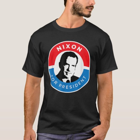 リチャード・ニクソン・シャツ大統領選挙運動共和党 Tシャツ (正面)