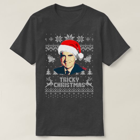 リチャード・ニクソン・トリッキー・クリスマス Tシャツ (デザイン正面)