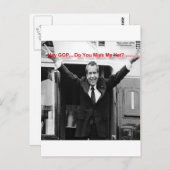 リチャード・ニク恋しく思ソン「まだ私?」 ギフトおもしろい&ティー ポストカード (正面/裏面)