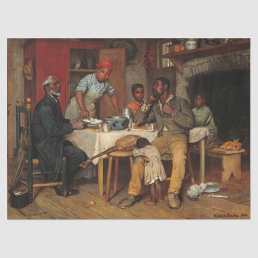 リチャード・ノリス・ブルックによる牧歌的な訪問 薄葉紙 (正面)