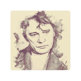 リチャード・バートンポートレートスケッチ メタルプリント