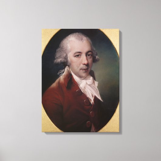 リチャード・ブリンスリー・シェリダンポートレート1788 キャンバスプリント (正面)