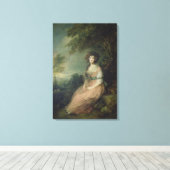 リチャード・ブリンスリー・シェリダン夫人、1785年～87年 キャンバスプリント (インサイチュ (ウッドフロア))