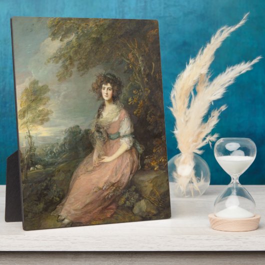 リチャード・ブリンスリー・シェリダン夫人、1785年～87年 フォトプラーク (側面)