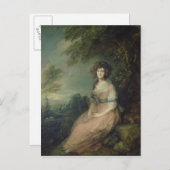 リチャード・ブリンスリー・シェリダン夫人、1785年～87年 ポストカード (正面/裏面)