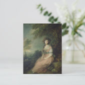 リチャード・ブリンスリー・シェリダン夫人、1785年～87年 ポストカード (スタンド正面)
