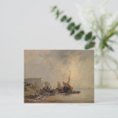 リチャード・ボニントン – ノルマンディ・ショアのボート ポストカード (スタンド正面)