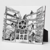 リチャード・マーチが発明したシリンダー印刷機 フォトプラーク (側面)