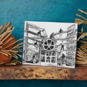 リチャード・マーチが発明したシリンダー印刷機 フォトプラーク (側面)