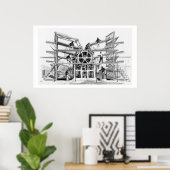 リチャード・マーチが発明したシリンダー印刷機 ポスター (ホームオフィス)