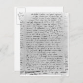 リチャード・ワーグナーへの手紙1860年2月17日 ポストカード (正面/裏面)