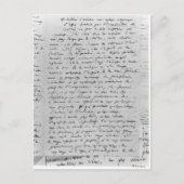 リチャード・ワーグナーへの手紙1860年2月17日 ポストカード (正面)