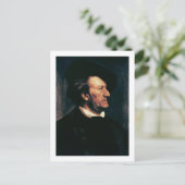 リチャード・ワーグナーポートレート（1813年～83年）(カンヴァ油) ポストカード (スタンド正面)