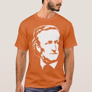 リチャード・ワーグナー・ホワイト・オン・ブラック Tシャツ