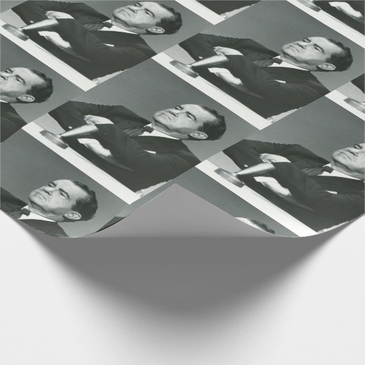 リチャード・M・ニクソン大統領が共和党議員を獲得 ラッピングペーパー (角)