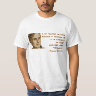 リチャードDawkinsの引用文のティー Tシャツ