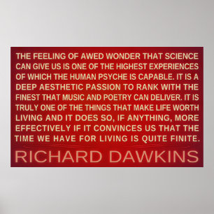 リチャードDawkins の驚異科学は私達にポスターを与えます ポスター