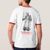 リチャードLionheartの戦士のワイシャツ Tシャツ (裏面フル)