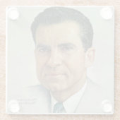 リチャードMilhouseニクソン ガラスコースター (裏面)